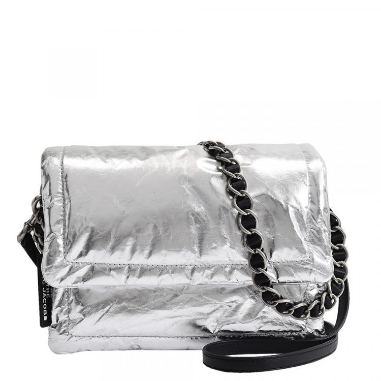 marc jacobs metallic pillow bag