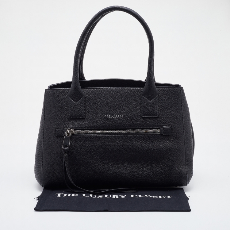 Pre Owned Marc Jacobs Black Leather Tote