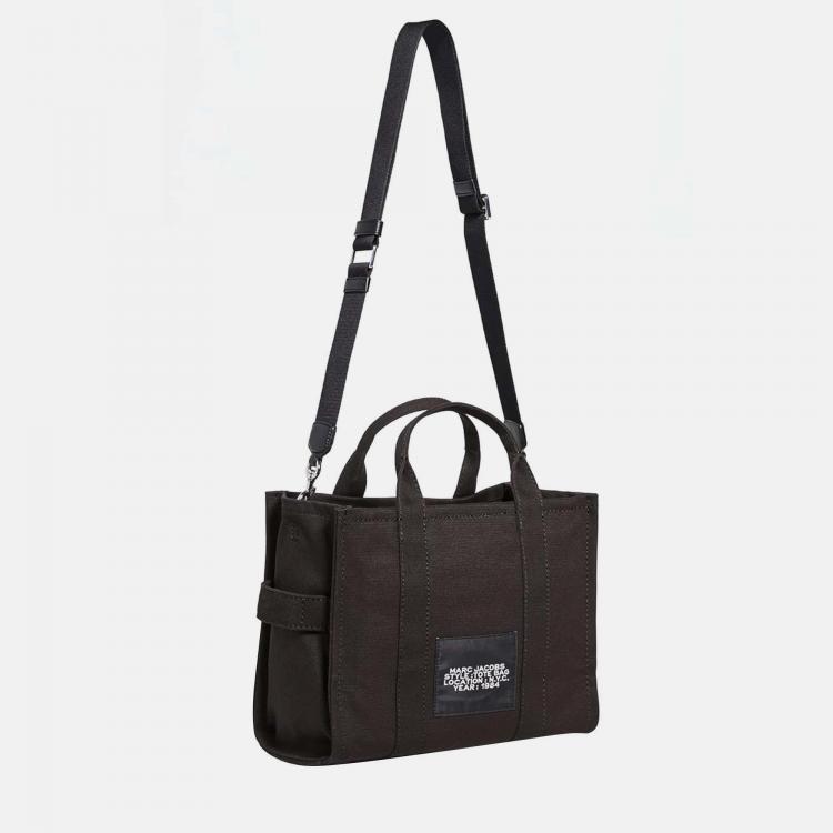 【関税込み】The Medium Tote - Marc Jacobs - Cotton - Black Marc Jacobs Black Cotton Women'S The Medium Tote Bag Marc
