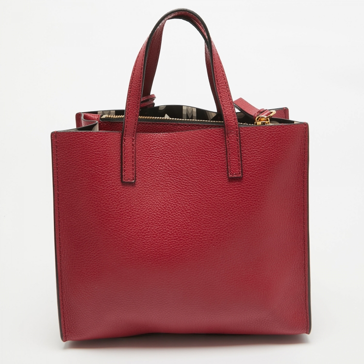 Pre Owned Marc Jacobs Fuchsia Leather Mini Grind Tote