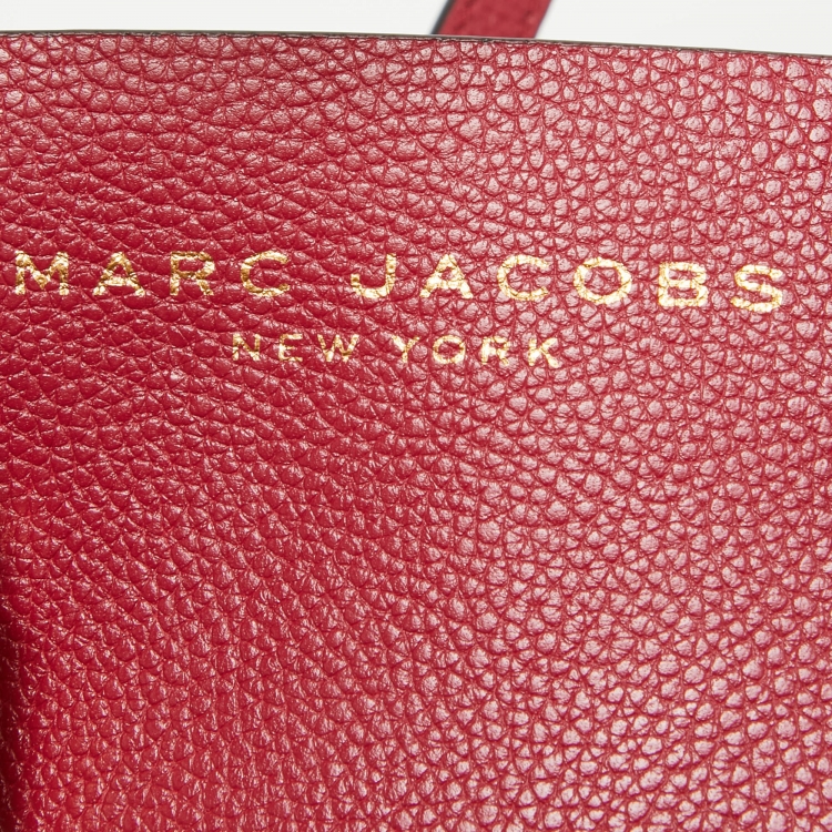 Pre Owned Marc Jacobs Fuchsia Leather Mini Grind Tote