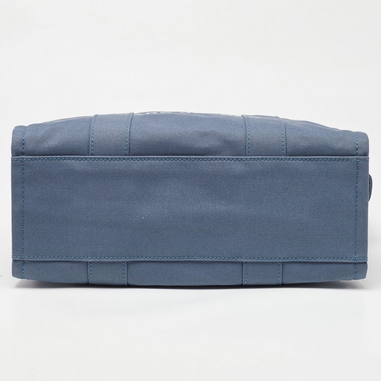 Pre Owned Marc Jacobs Blue Canvas Large The Tote Bag 