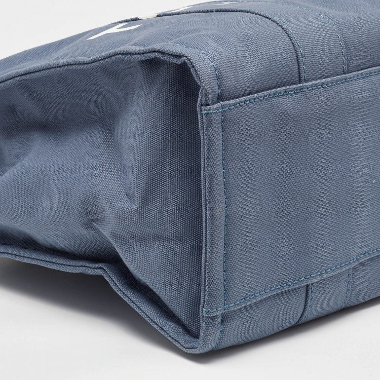 Pre Owned Marc Jacobs Blue Canvas Large The Tote Bag 