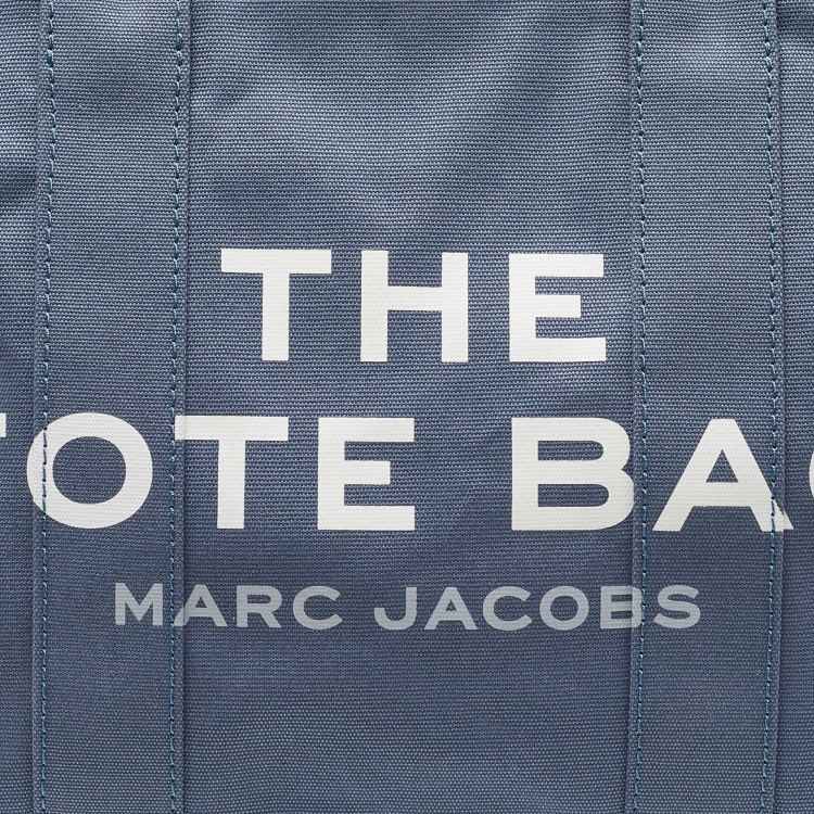 Pre Owned Marc Jacobs Blue Canvas Large The Tote Bag 