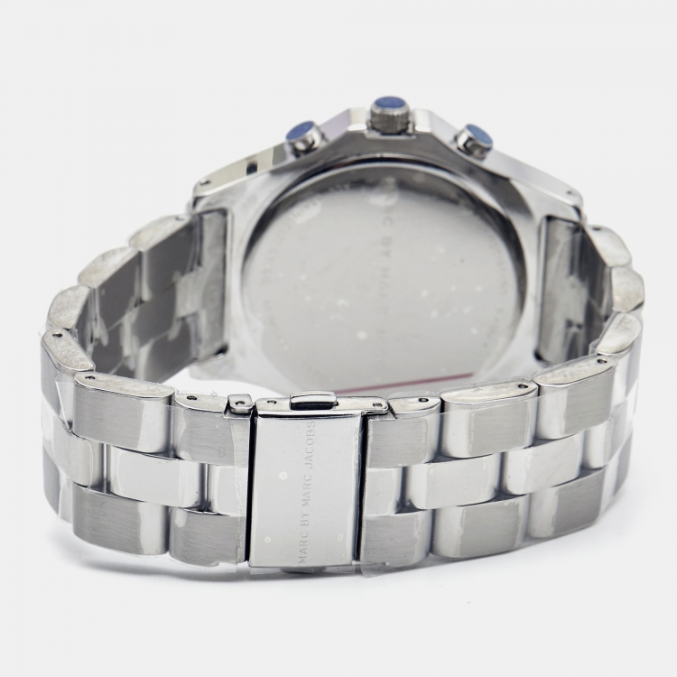 Pre Owned  Marc By Marc Jacobs Silver Stainless Steel Blade MBM3100 Women's Wristwatch 41 mm