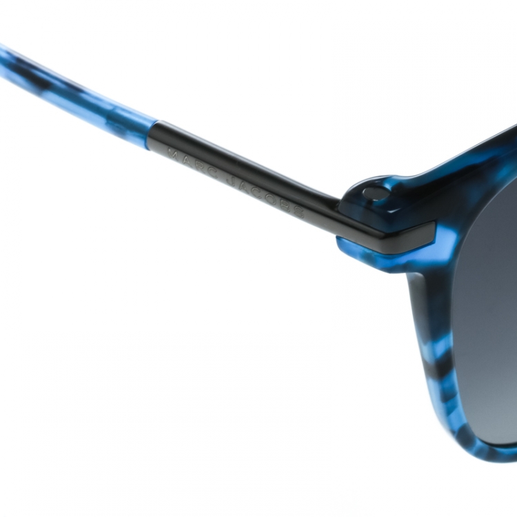 Pre Owned Marc Jacobs Blue Tortoise / Grey Marc 86/F/S Square Sunglasses