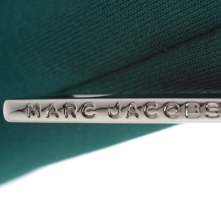 Pre Owned Marc Jacobs Green Embossed Neoprene Laptop Case