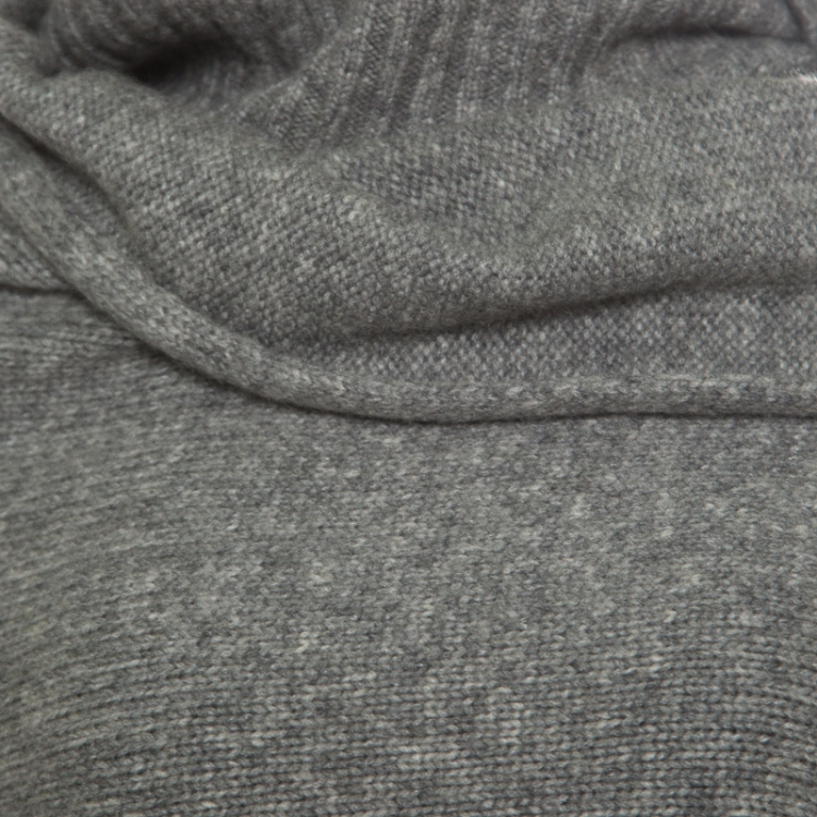Pre Owned Max Mara Grey Wrap Dover Poncho ( Free Size )