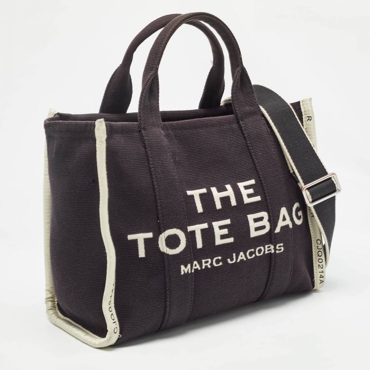 Pre Owned Marc Jacobs Black/White Canvas The Tote Bag