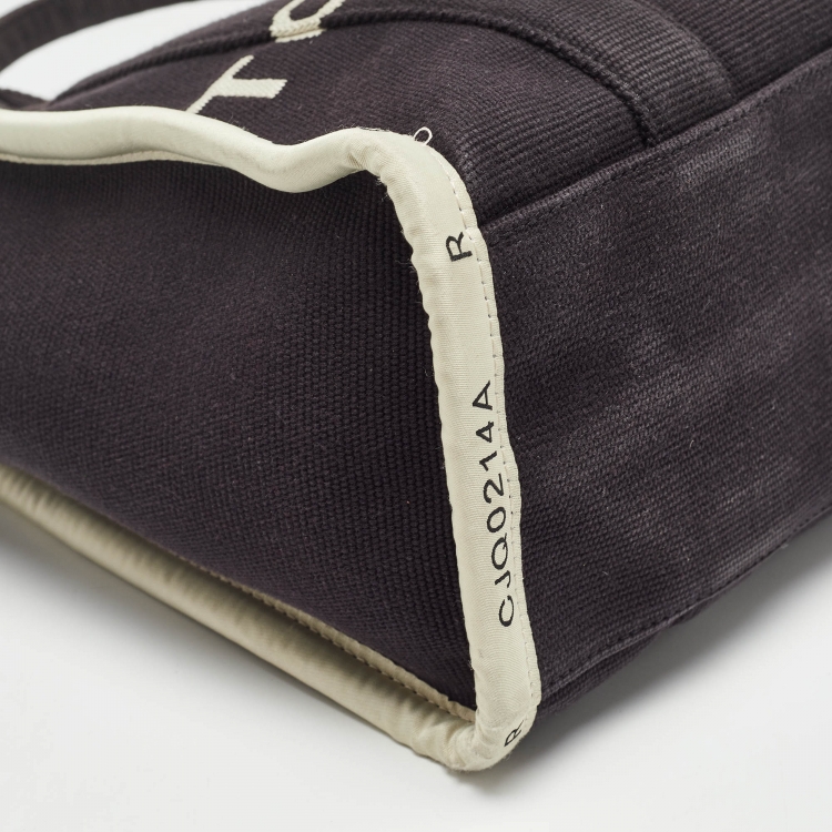 Pre Owned Marc Jacobs Black/White Canvas The Tote Bag