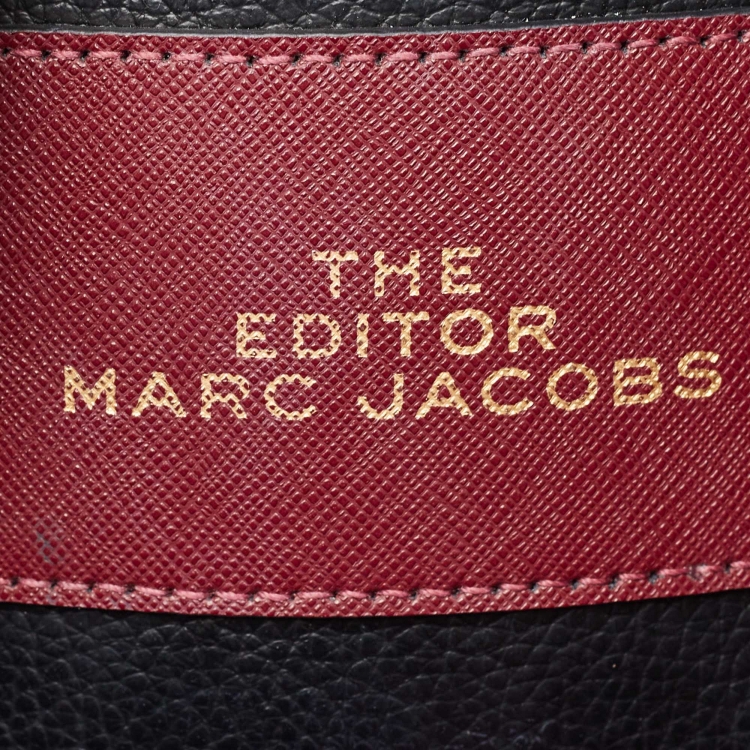 Pre Owned Marc Jacobs Black Leather The Editor Tote
