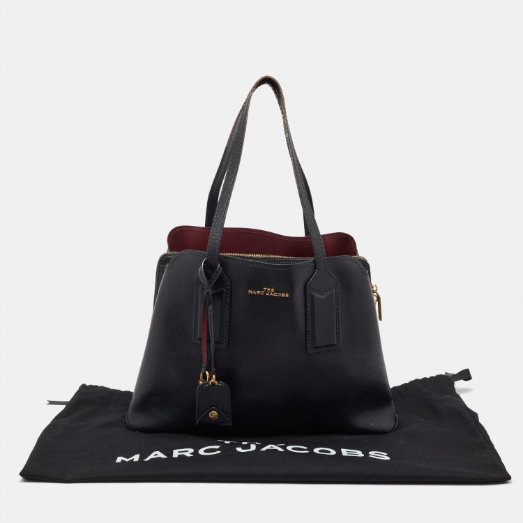 Pre Owned Marc Jacobs Black Leather The Editor Tote