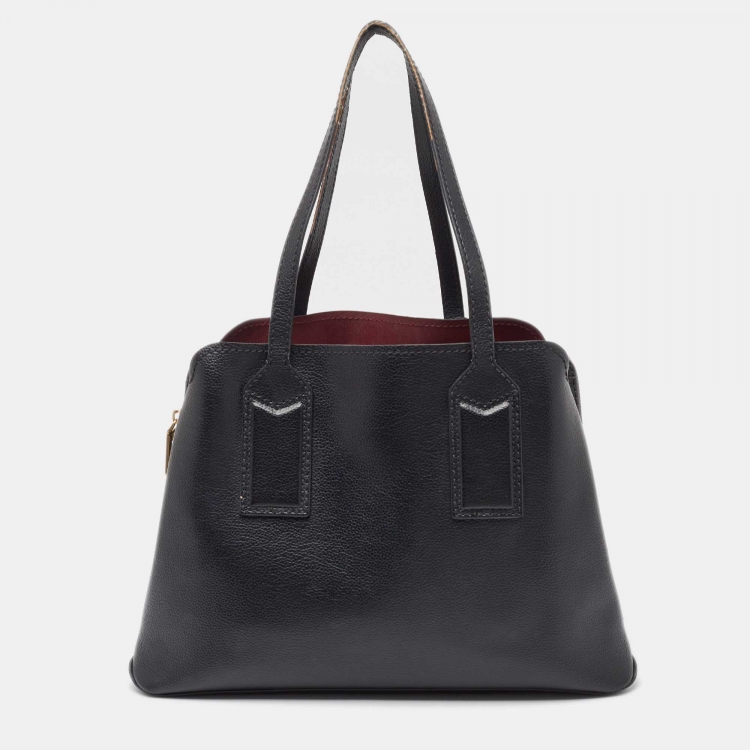 Pre Owned Marc Jacobs Black Leather The Editor Tote