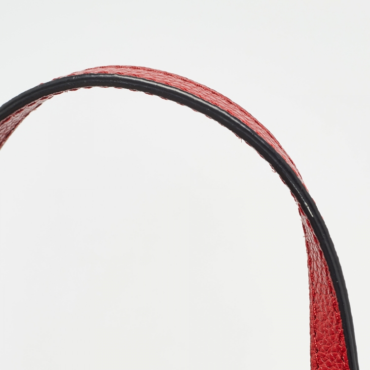 Pre Owned Marc Jacobs Red Leather Mini Grind Tote