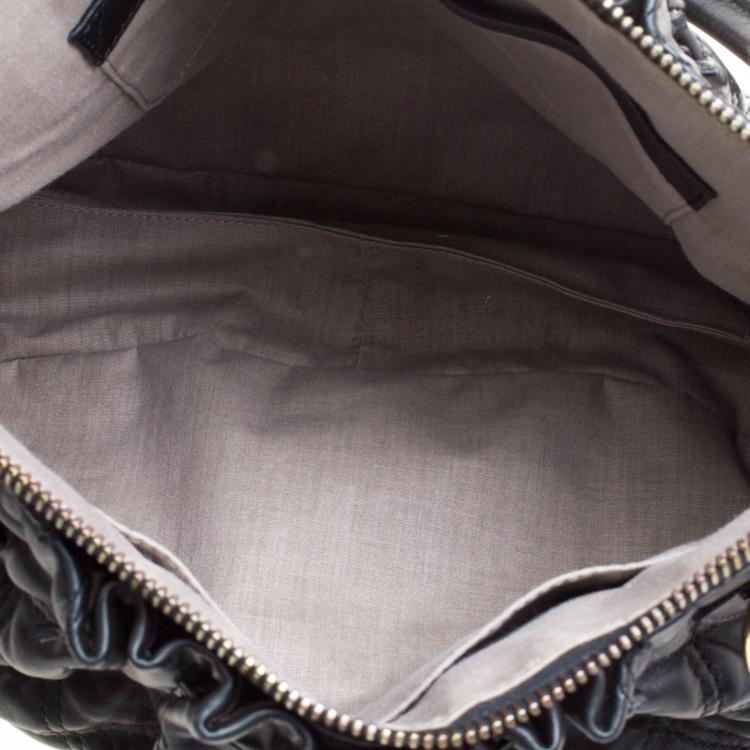 Pre Owned Marc Jacobs Black Quilted Leather Cecilia Satchel