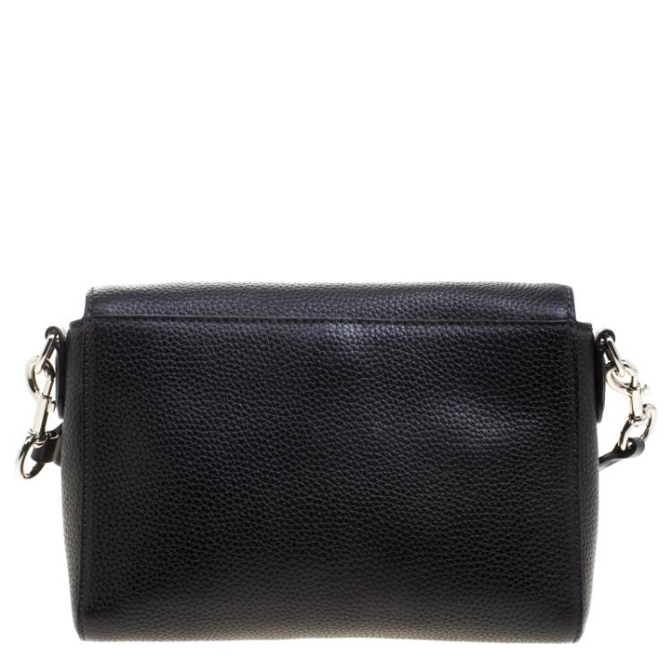 Pre Owned Marc Jacobs Black Leather Small Haze Shoulder Bag