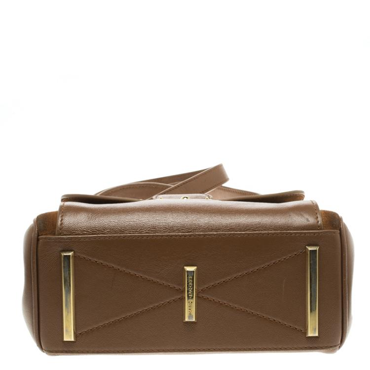 Pre Owned Marc Jacobs Brown Leather Metropolitan Top Handle Bag