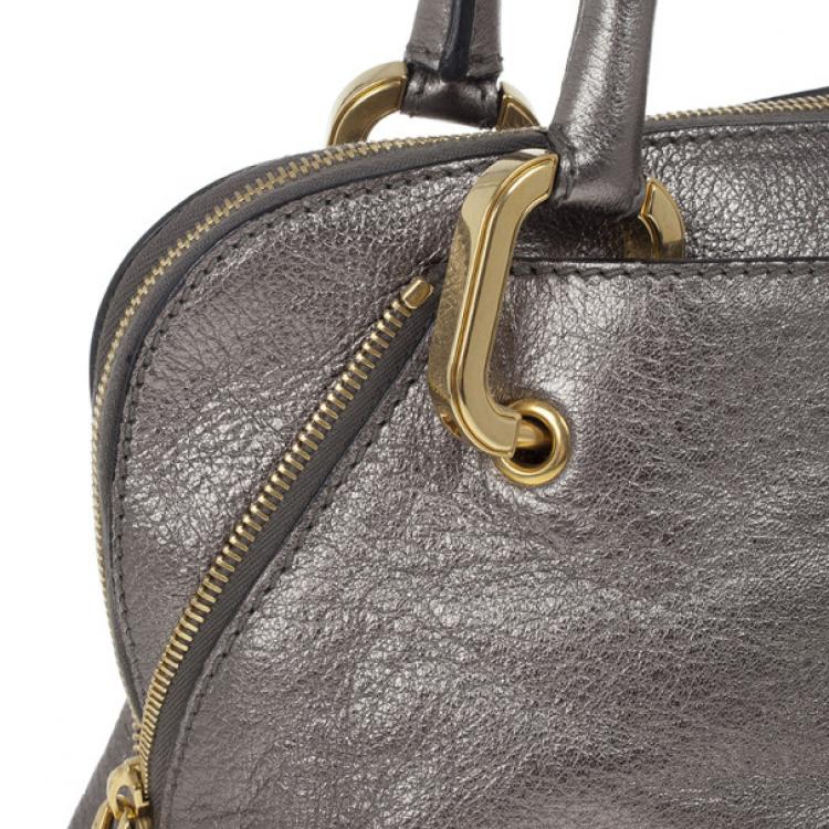 Pre Owned Marc Jacobs Metallic Silver Tote