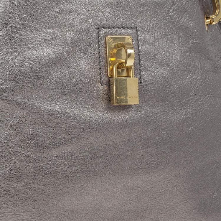Pre Owned Marc Jacobs Metallic Silver Tote