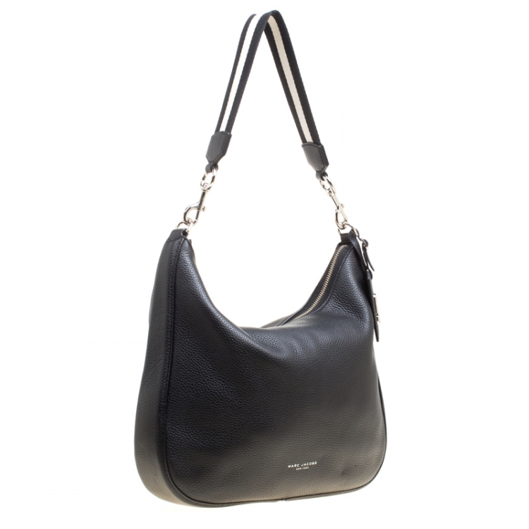 Pre Owned Marc Jacobs Black Leather Ghotham Hobo