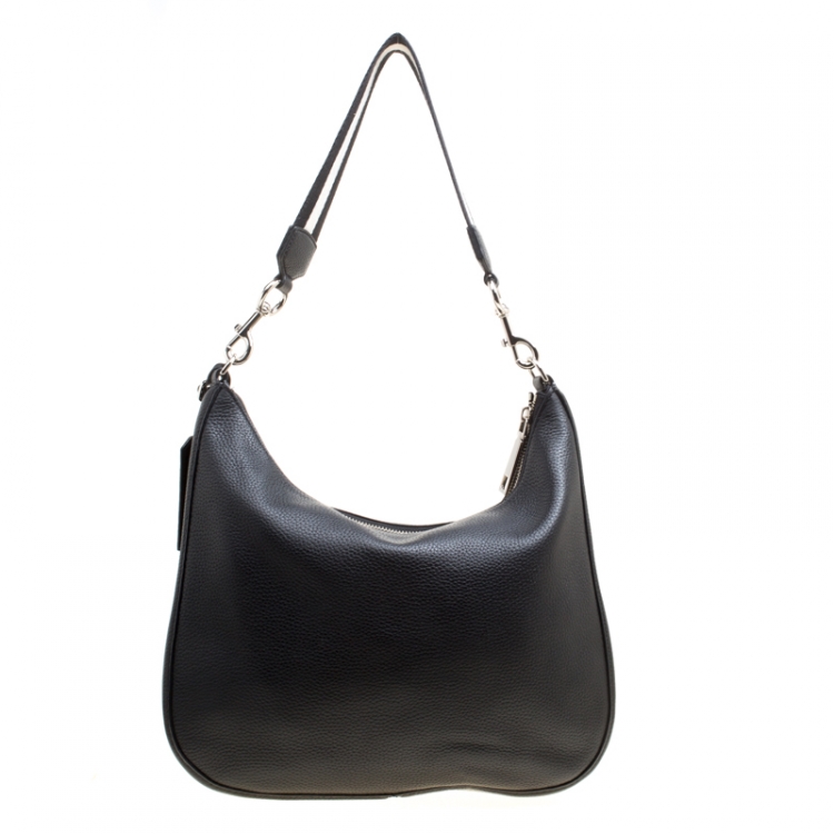 Pre Owned Marc Jacobs Black Leather Ghotham Hobo