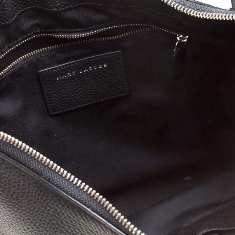 Pre Owned Marc Jacobs Black Leather Ghotham Hobo