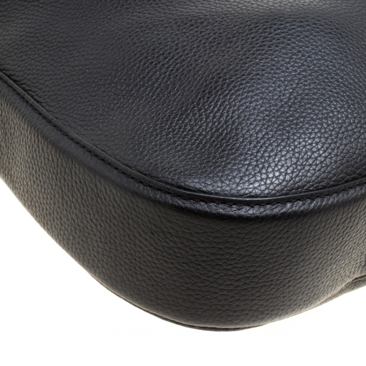 Pre Owned Marc Jacobs Black Leather Ghotham Hobo