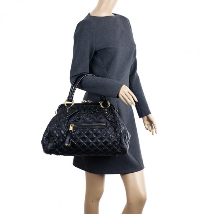 Pre Owned Marc Jacobs Black Stam Bag