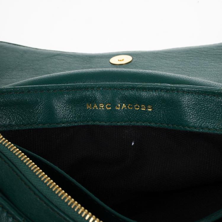 Pre Owned Marc Jacobs Green Quilted Leather Small Single Shoulder Bag