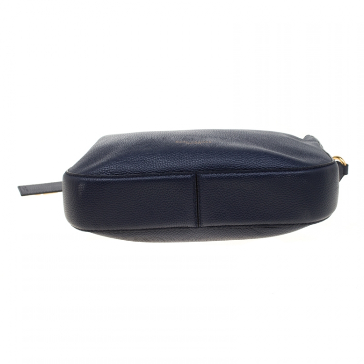 Pre Owned Marc Jacobs Navy Blue Leather Gotham Hobo Bag