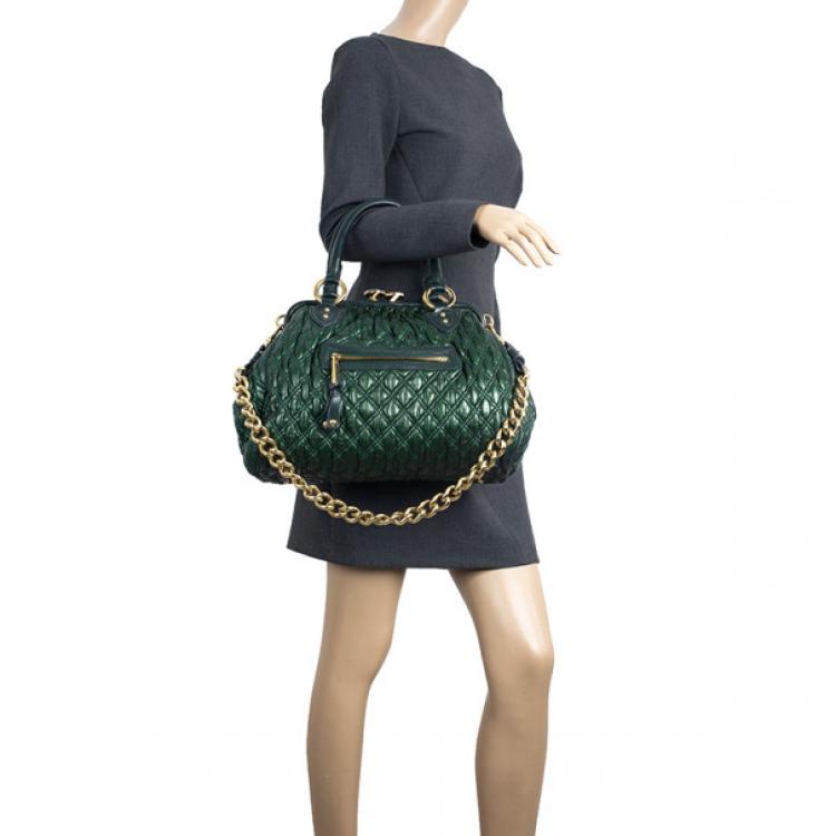 Pre Owned Marc Jacobs Little Stam Quilted Leather Shoulder Bag