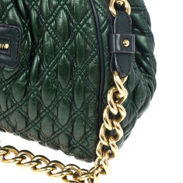 Pre Owned Marc Jacobs Little Stam Quilted Leather Shoulder Bag