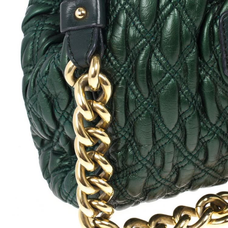 Pre Owned Marc Jacobs Little Stam Quilted Leather Shoulder Bag