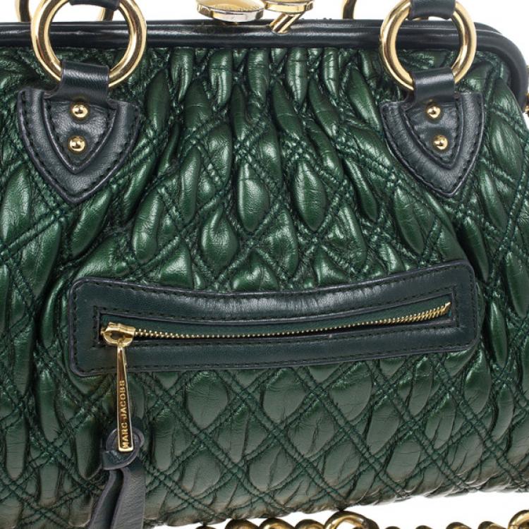 Pre Owned Marc Jacobs Little Stam Quilted Leather Shoulder Bag
