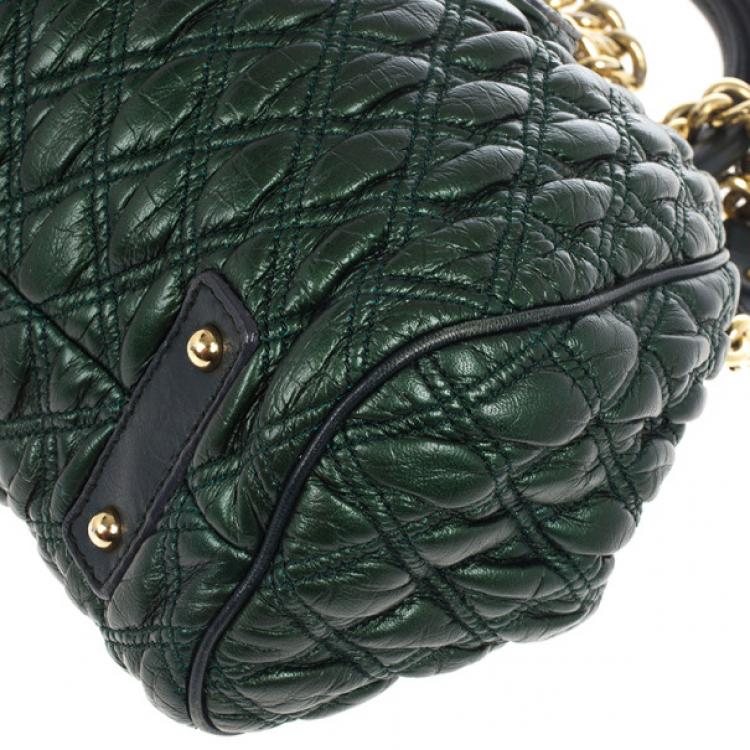 Pre Owned Marc Jacobs Little Stam Quilted Leather Shoulder Bag