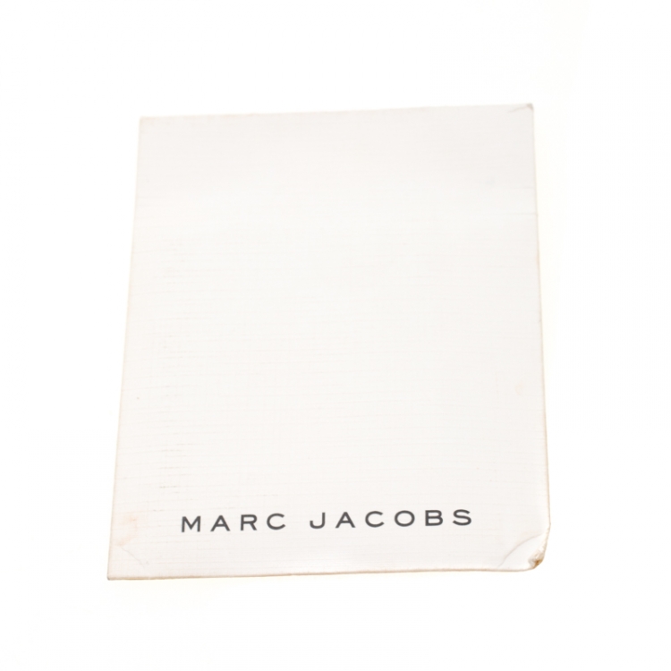 Pre Owned Marc Jacobs Blue Crystal Embellished Quilted Suede and Leather Stam Shoulder Bag