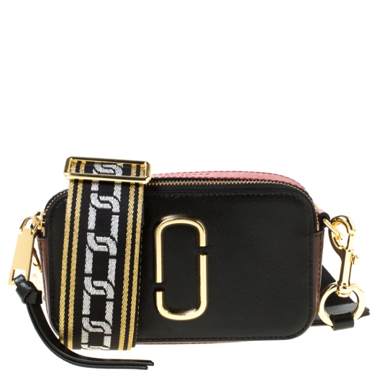 Marc Jacobs Black/Red Leather Snapshot Camera Crossbody Bag Marc Jacobs ...
