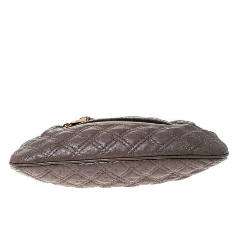 مملوكة مسبقًا Marc Jacobs Taupe Quilted Leather Little Stam Shoulder Bag