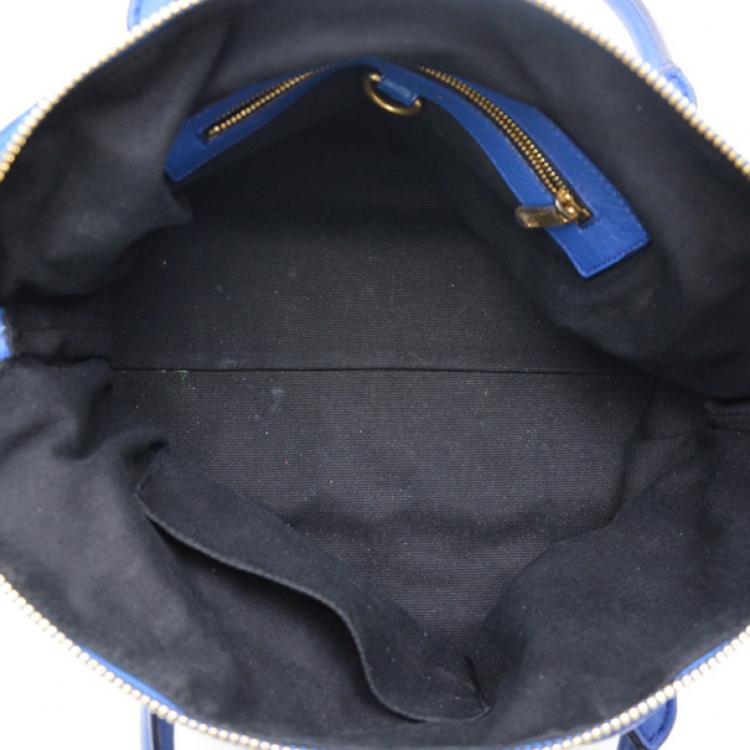 Pre Owned Marc Jacobs Blue Quilted Leather Bruna Tote