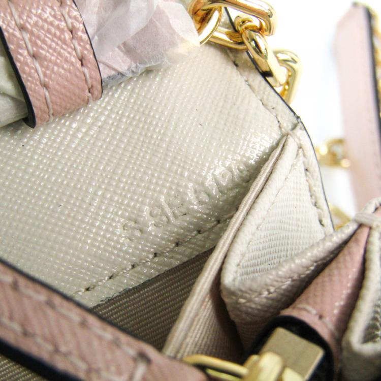 Pre Owned Marc Jacobs Gray/Ivory Leather Snapshot Crossbody Bag