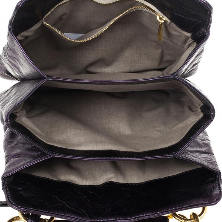 Pre Owned Marc Jacobs Mariah Mettalic Bag 