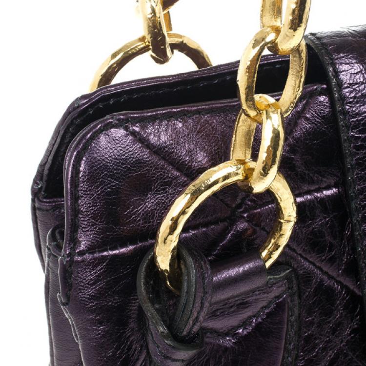 Pre Owned Marc Jacobs Mariah Mettalic Bag 