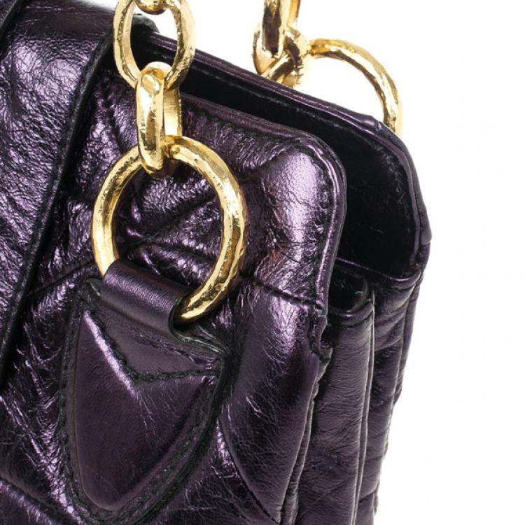 Pre Owned Marc Jacobs Mariah Mettalic Bag 