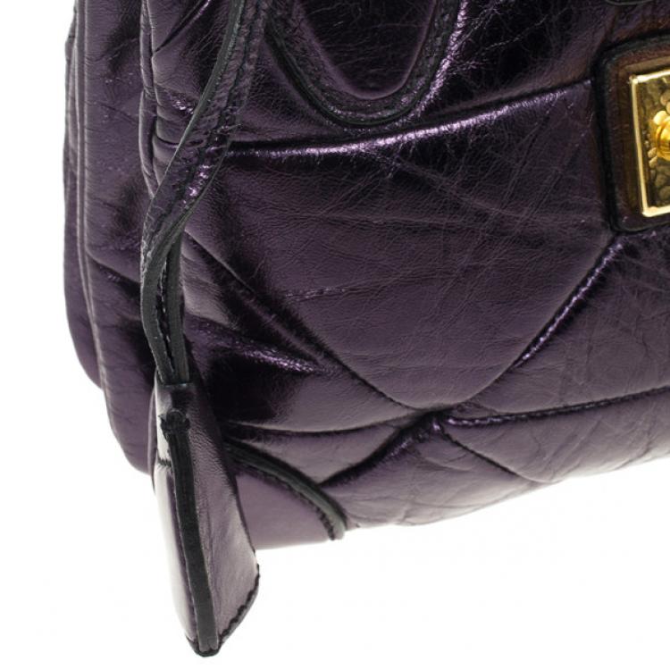 Pre Owned Marc Jacobs Mariah Mettalic Bag 
