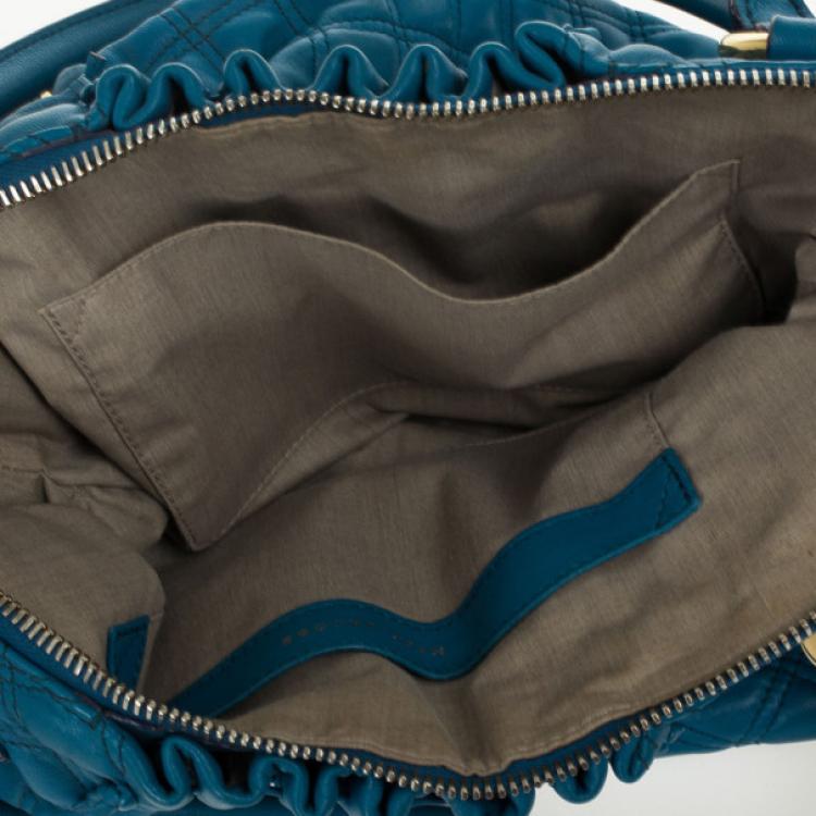 مملوكة مسبقًا Marc Jacobs Blue Quilted Calf Leather Cecilia Bag