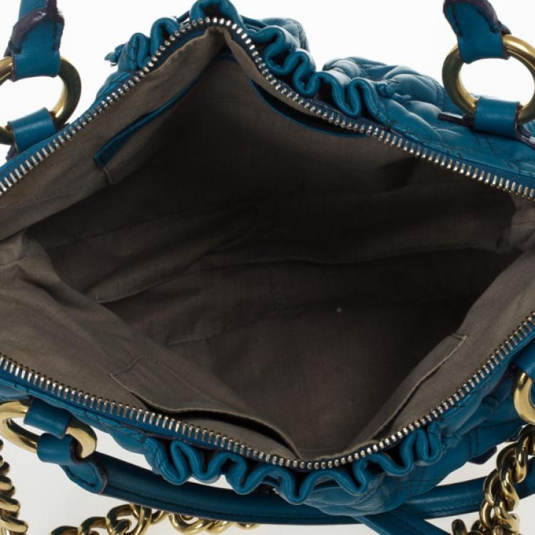 مملوكة مسبقًا Marc Jacobs Blue Quilted Calf Leather Cecilia Bag