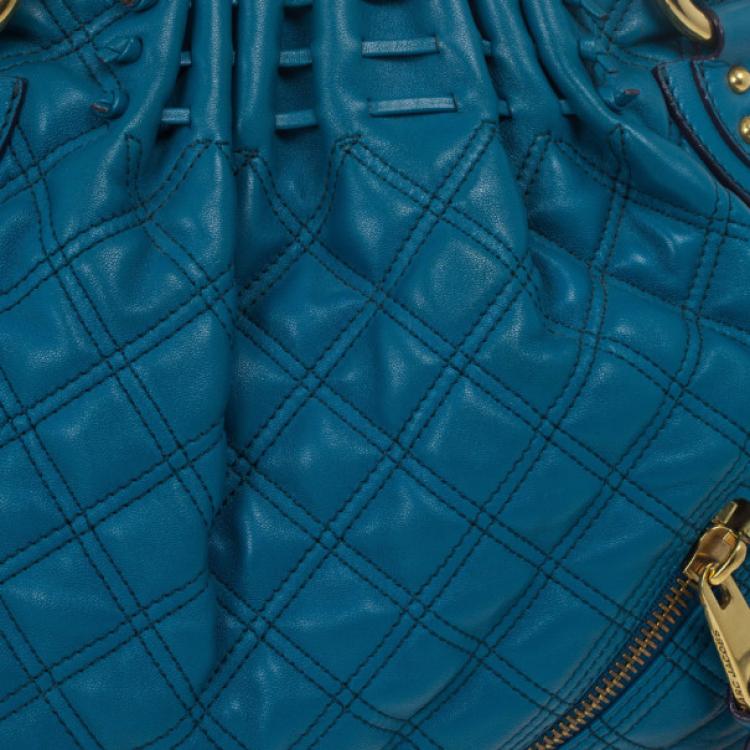 مملوكة مسبقًا Marc Jacobs Blue Quilted Calf Leather Cecilia Bag