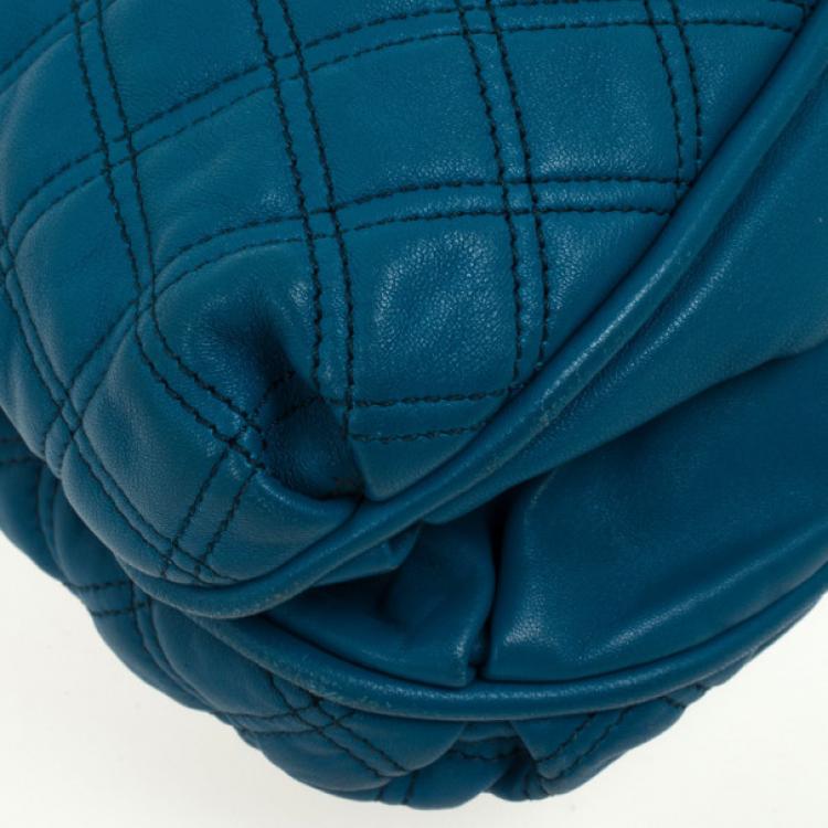 مملوكة مسبقًا Marc Jacobs Blue Quilted Calf Leather Cecilia Bag