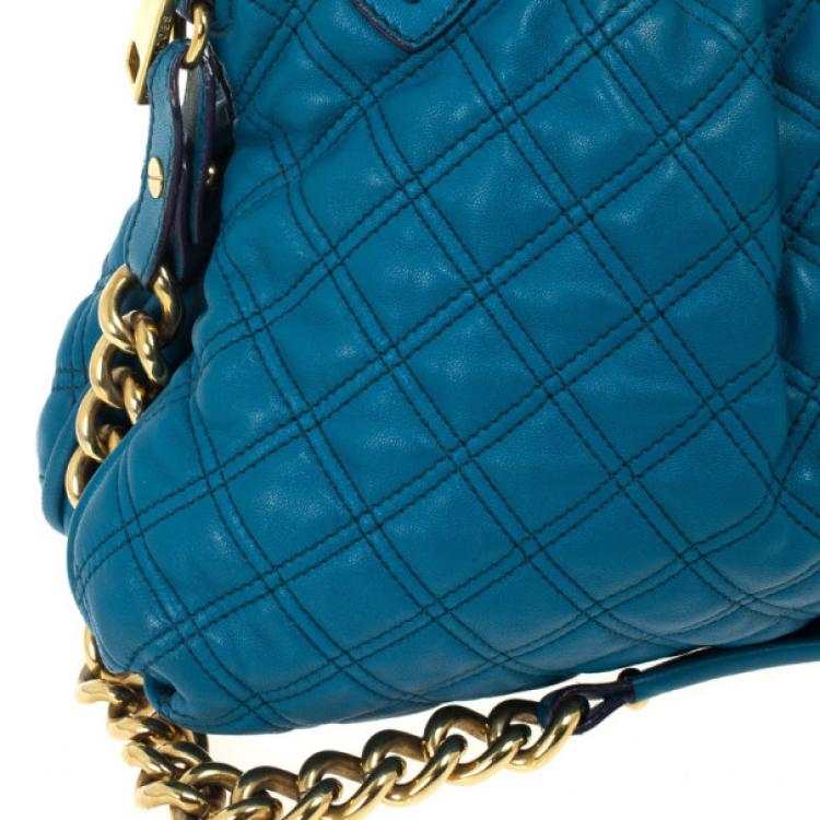 مملوكة مسبقًا Marc Jacobs Blue Quilted Calf Leather Cecilia Bag
