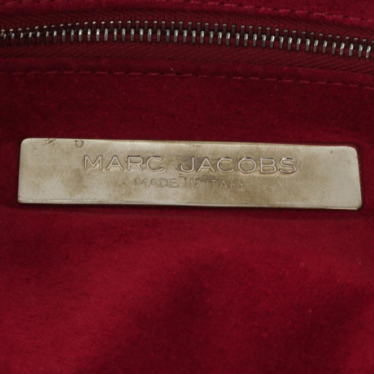 Pre Owned Marc Jacobs Purple Leather Large Multi-pocket Bag